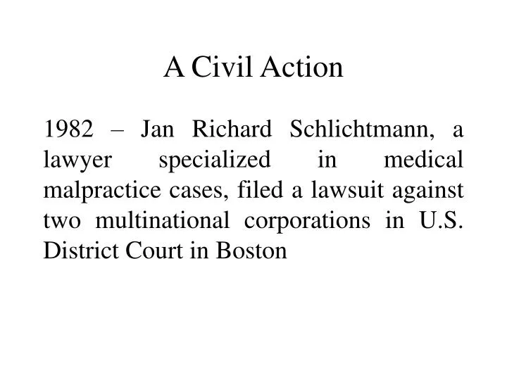 a civil action