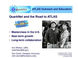 QuarkNet and the Road to ATLAS