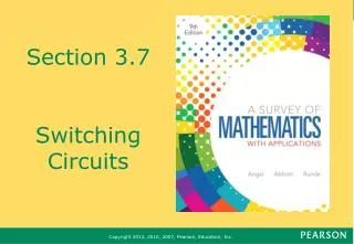 Section 3.7 Switching Circuits