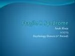 Fragile X Syndrome - slide 1