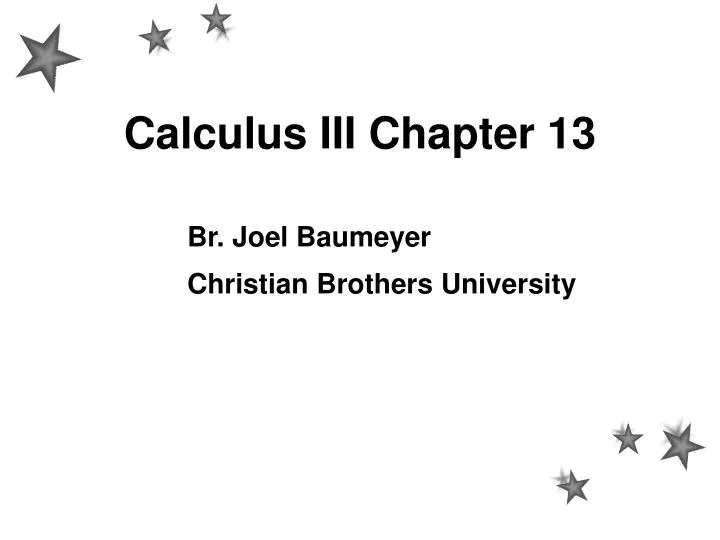 calculus iii chapter 13