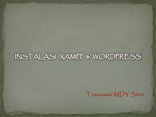 instalasi xampp wordpress