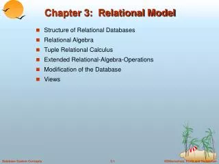chapter 3 relational model