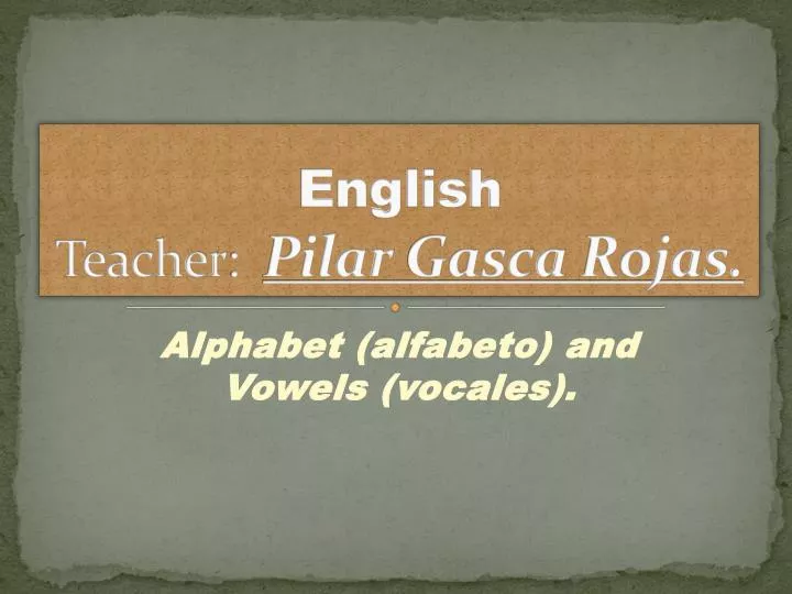 english teacher pilar gasca rojas