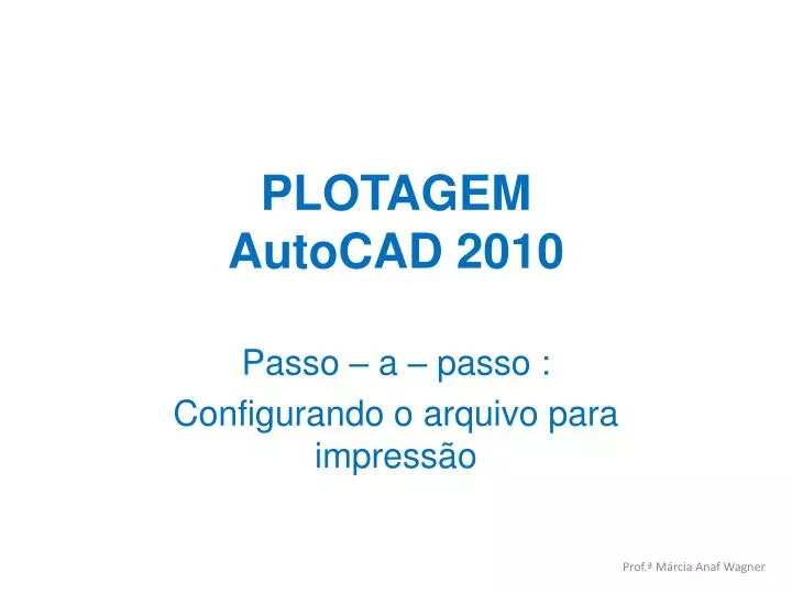 plotagem autocad 2010