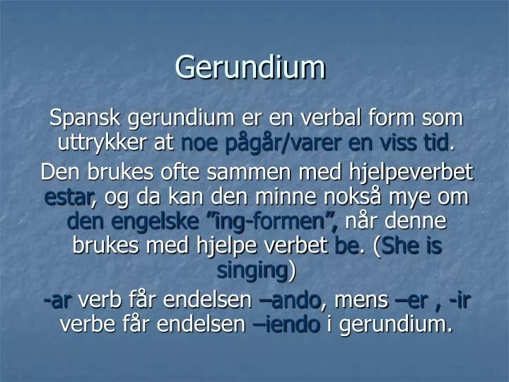 gerundium