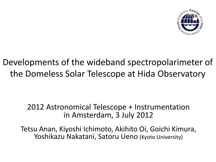 developments of the wideband spectropolarimeter of the domeless solar telescope at hida observatory
