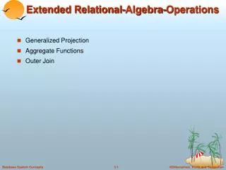 Extended Relational-Algebra-Operations