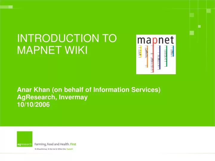 introduction to mapnet wiki
