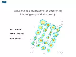 Wavelets as a framework for describing inhomogenity and anisotropy