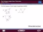 The Polygon Angle-Sum Theorems - slide 1