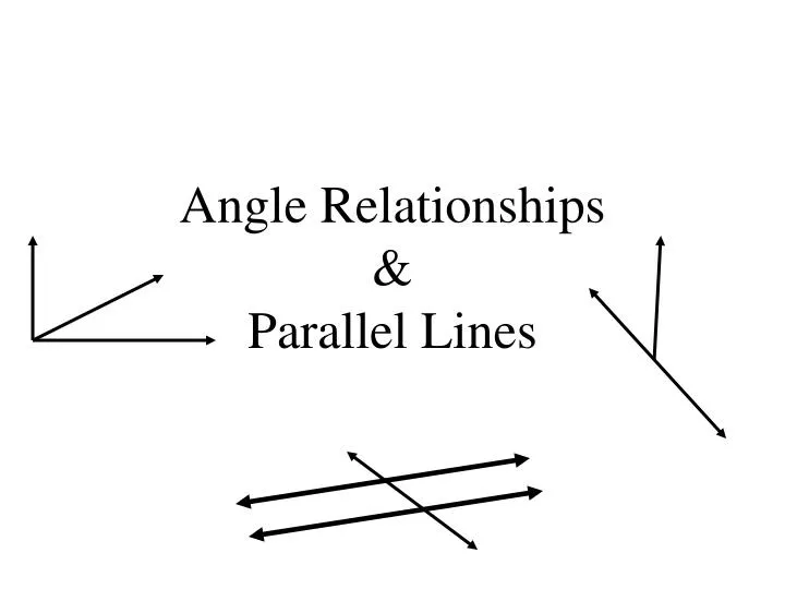 angle relationships parallel lines