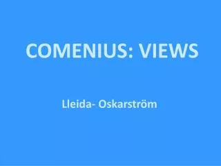 comenius views
