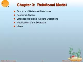 chapter 3 relational model