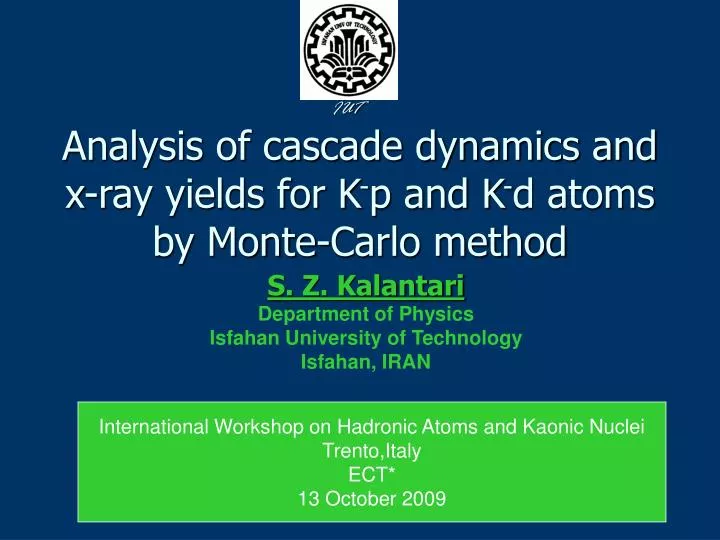 analysis of cascade dynamics and x ray yields for k p and k d atoms by monte carlo method