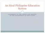 An Ideal Philippine Education System - slide 1