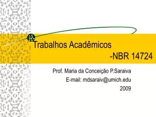 trabalhos acad micos nbr 14724