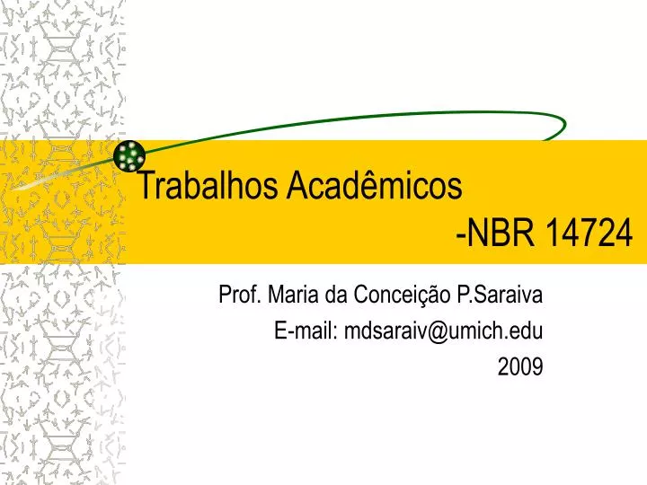 trabalhos acad micos nbr 14724