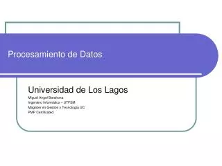 procesamiento de datos
