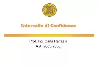 intervallo di confidenza