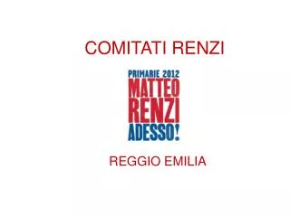 comitati renzi