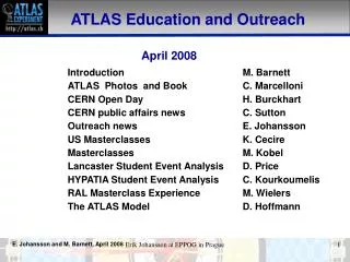 ATLAS Education and Outreach