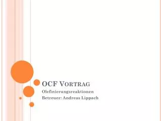 OCF Vortrag