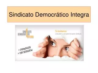 sindicato democr tico integra
