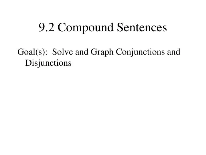 9 2 compound sentences