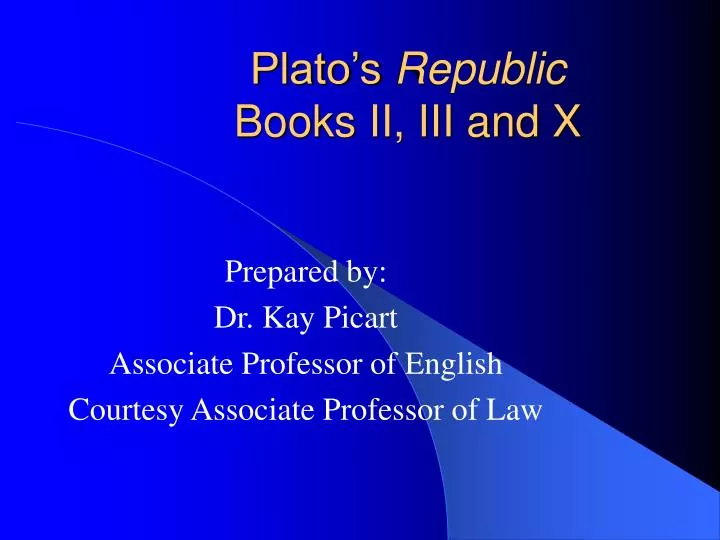 plato s republic books ii iii and x