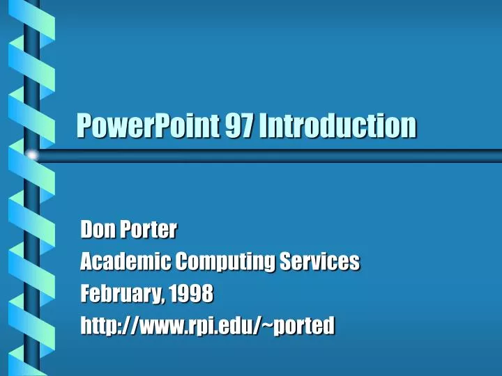 powerpoint 97 introduction