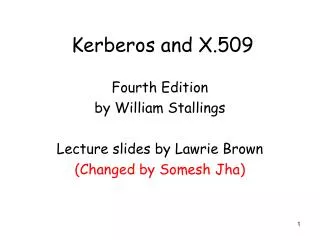 Kerberos and X.509