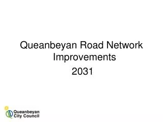 Queanbeyan Road Network Improvements 2031
