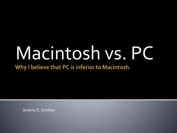 macintosh vs pc