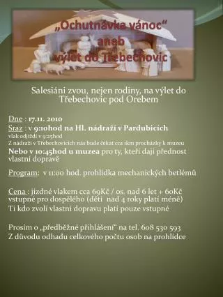 ochutn vka v noc aneb v let do t ebechovic