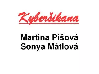 martina pi ov sonya m tlov