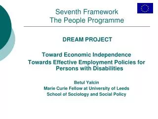 Seventh Framework The People Programme