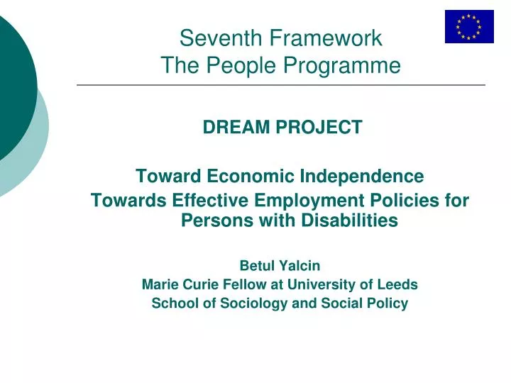 seventh framework the people programme
