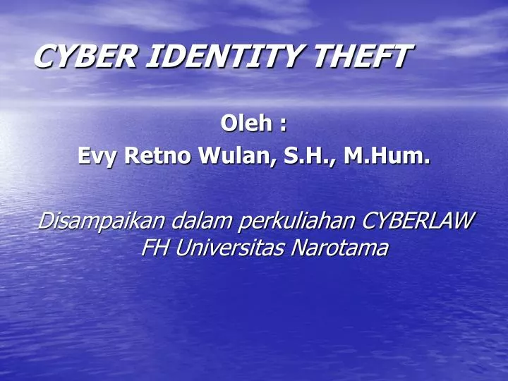 cyber identity theft