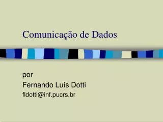 comunica o de dados