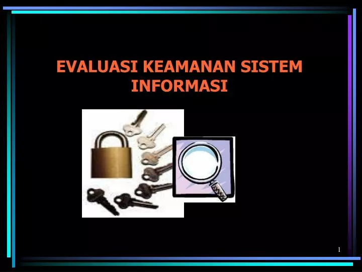 evaluasi keamanan sistem informasi