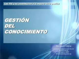gesti n del conocimiento