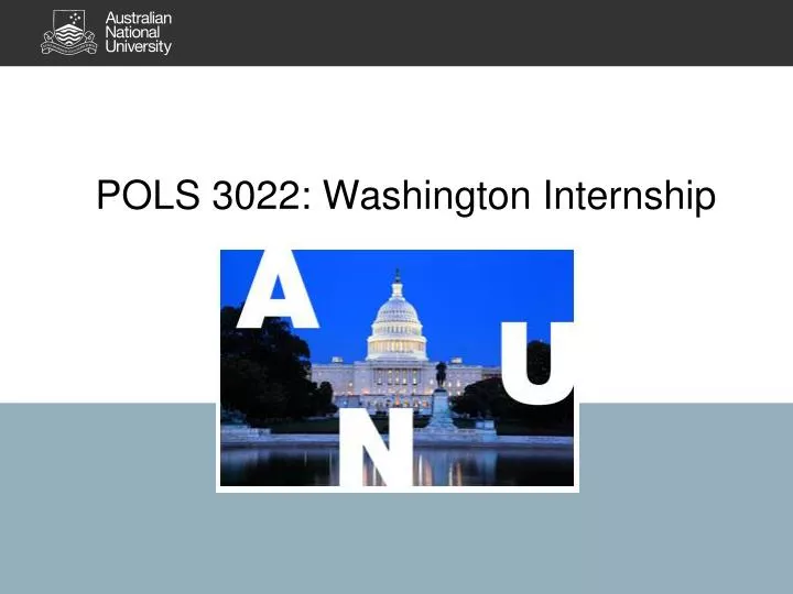 pols 3022 washington internship