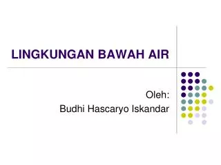 lingkungan bawah air