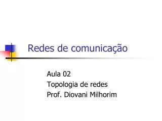 redes de comunica o