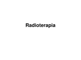 radioterapia