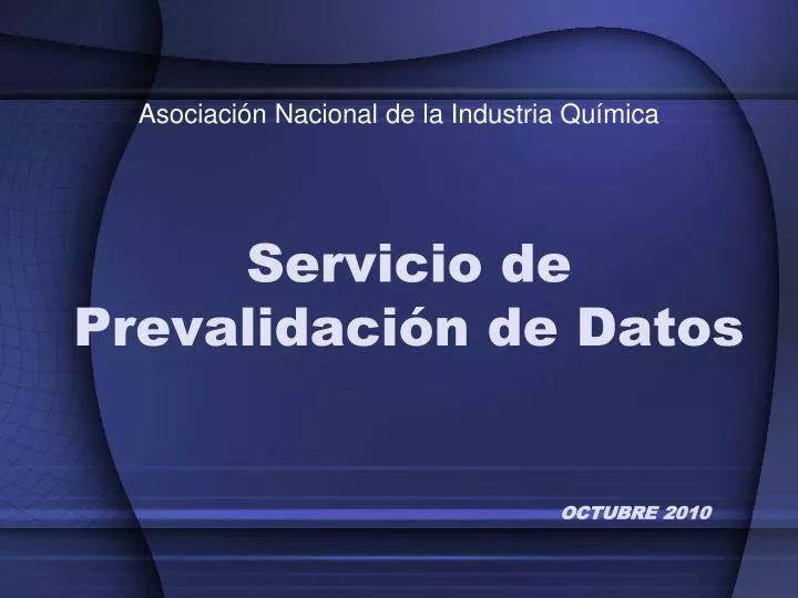 servicio de prevalidaci n de datos