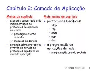 cap tulo 2 camada de aplica o