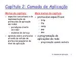 Capítulo 2: Camada de Aplicação - slide 1