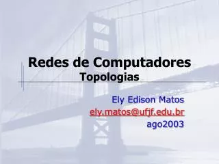 redes de computadores topologias